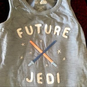 Baby Gap STAR WARS Future Jedi sleeveless onesie 6 - 12 months unisex Luke Leia